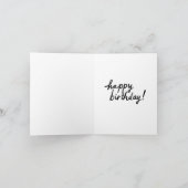 Laughing Tiger Waterverf Happy Birthday Note Kaart (Binnen)