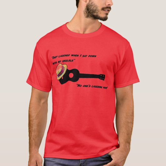 Laughing Ukulele T-shirt (Voorkant)