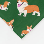 Laughing Welshn Corgi Fleece Deken (Hoek)