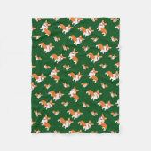 Laughing Welshn Corgi Fleece Deken (Voorkant)