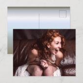 Laughing Young Actress Briefkaart (Voorkant / Achterkant)