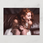 Laughing Young Actress Briefkaart (Voorkant)