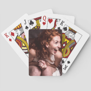 Laughing Young Actress Pokerkaarten