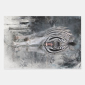 Laughing Zebra Wildlife Decoupage Papier Inpakpapier Vel (Voorkant)