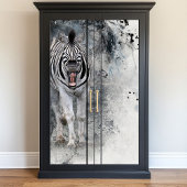 Laughing Zebra Wildlife Decoupage Tissuepapier