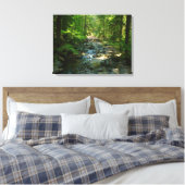 Laughingwater Creek in Mount Rainier National Park Canvas Afdruk (Insitu (Slaapkamer))