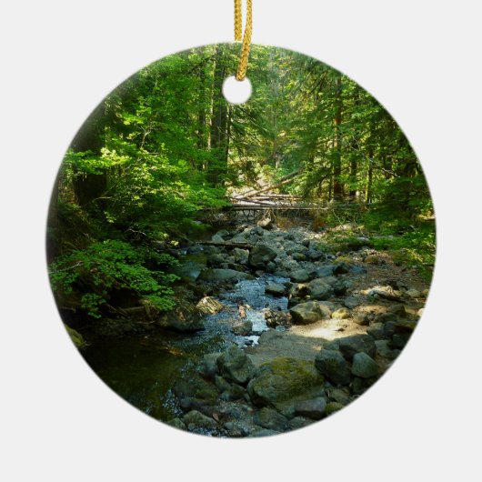 Laughingwater Creek in Mount Rainier National Park Keramisch Ornament (Voorkant)