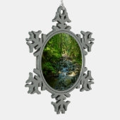 Laughingwater Creek in Mount Rainier National Park Tin Sneeuwvlok Ornament (Links)