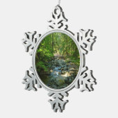 Laughingwater Creek in Mount Rainier National Park Tin Sneeuwvlok Ornament (Rechts)
