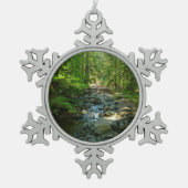 Laughingwater Creek in Mount Rainier National Park Tin Sneeuwvlok Ornament (Voorkant)