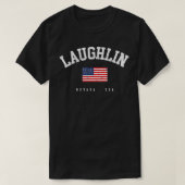 Laughlin NV Retro American Flag USA City Name T-shirt (Design voorkant)