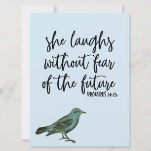 Laughs without Fear Proverbs Wenskaart