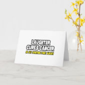 Laughter Cures Cancer... Kaart (Gele Bloem)