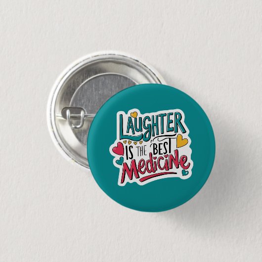 Laughter is de beste Button (Voorkant /achterkant)