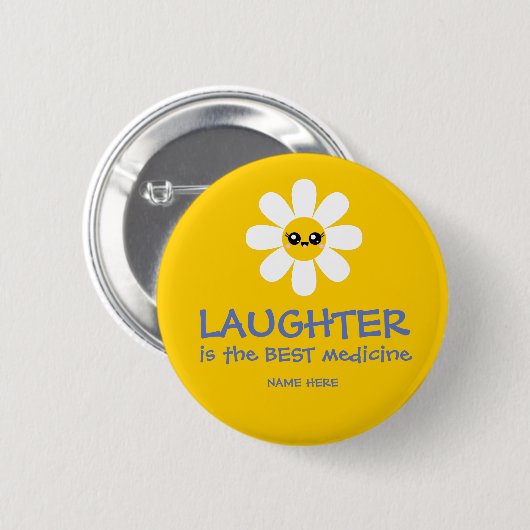 Laughter is de beste Button (Voorkant /achterkant)