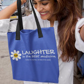 Laughter is de beste Canvas tas