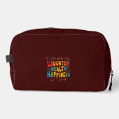 Laughter Wealth Happiness Print Cut Naaizak Toilettasje (Voorkant)