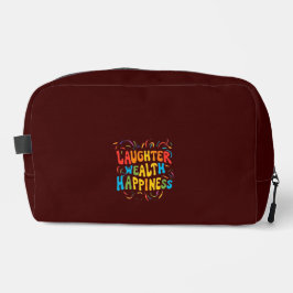 Laughter Wealth Happiness Print Cut Naaizak Toilettasje