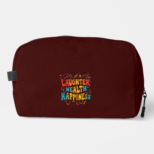 Laughter Wealth Happiness Print Cut Naaizak Toilettasje (Voorkant)