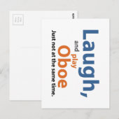 Laugn en Play Oboe Briefkaart (Voorkant / Achterkant)