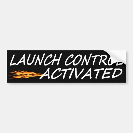 Launch Control geactiveerd Bumpersticker (Voorkant)
