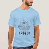 "Launch" T-shirt - Bootontwerp (Voorkant)