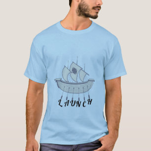 "Launch" T-shirt - Bootontwerp