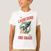 Launching into 2nd Grade -Back to School T-shirt (Voorkant)