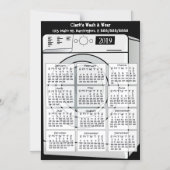 Laundromat Business Mini Calendar Magnet 2019 Magnetische Uitnodiging (Voorkant)
