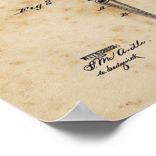 Laundromat Decor Clothes Hanger Blueprint Wall Art Poster (Hoek)