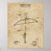 Laundromat Decor Clothes Hanger Blueprint Wall Art Poster (Voorkant)