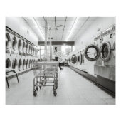 Laundromat Foto Afdruk (Voorkant)