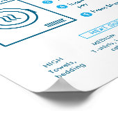 Laundromat Tumble Dryer Instructions Sign Poster (Hoek)