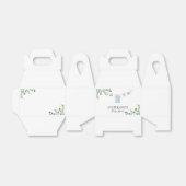 Laundry Blue Greenery Baby shower Bedankdoosjes (Uitgevouwen)