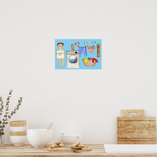 Laundry Day Poster (Keuken)