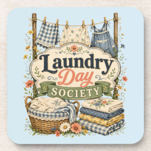 Laundry Day Society Cottagecore Bloemen Bier Onderzetter