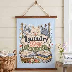 Laundry Day Society Cottagecore Bloemen Hangend Wandkleed