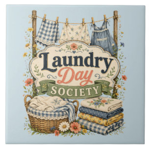 Laundry Day Society Cottagecore Bloemen Tegeltje