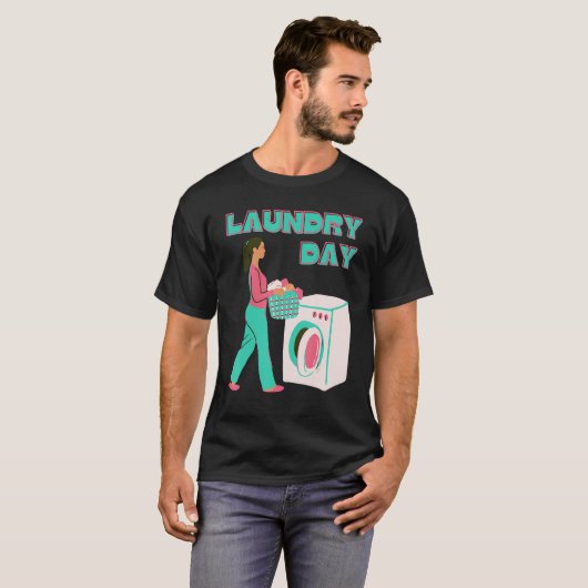 Laundry Day T-shirt (Voorkant volledig)