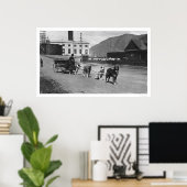 Laundry Dog Team Alaska 1904 Poster (Thuiskantoor)