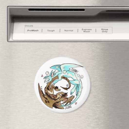 Laundry Dragons Vaatwasser Magneet! Magneet (Insitu (Vaatwasser))
