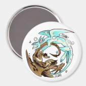 Laundry Dragons Vaatwasser Magneet! Magneet (Voorkant / Achterkant)