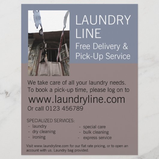 Laundry Flyer (Voorkant)