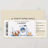 Laundry Gift Certificate  Kaart (Voorkant / Achterkant)
