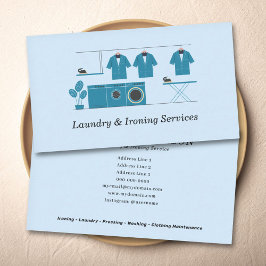 Laundry & Ironing Services Visitekaartje