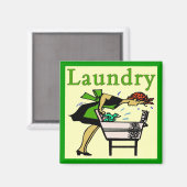 Laundry Lady Magneet (Voorkant / Achterkant)