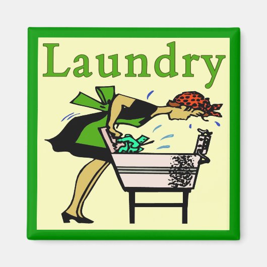 Laundry Lady Magneet (Voorkant)