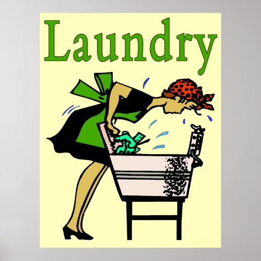 Laundry Lady Poster (Voorkant)