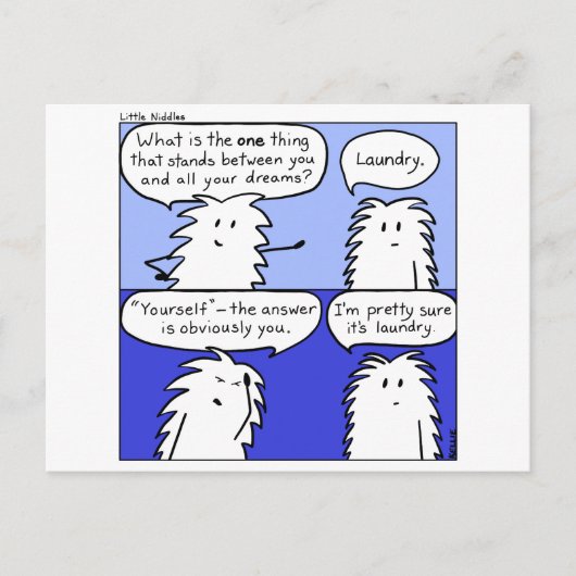 Laundry Little Niddles Briefkaart (Voorkant)