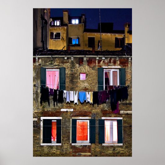 LAUNDRY NACHT IN VENICE Poster (Voorkant)